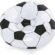 Bestway Up In %26 Over Beanless futbol topu koltuğu, 114 x 112 x 66 cm, futbol hava koltuğu, siyah/beyaz