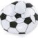 Bestway Up In %26 Over Beanless futbol topu koltuğu, 114 x 112 x 66 cm, futbol hava koltuğu, siyah/beyaz