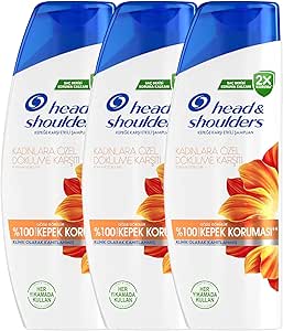 Head & Shoulders Kadınlara Özel Dökülme ve Kepek Karşıtı Kafein Etkili 330ML Şampuan 3lü paket