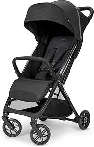 Inglesina Quid3 Tek El Tek Hamle ile Katlanıp Açılan Kabin Boy Bebek Arabası Cosmic Black