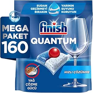 Finish Quantum 160 Kapsül Bulaşık Makinesi Deterjanı Tableti (2 x 80 Kapsül)