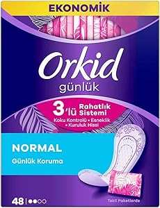 Orkid Günlük Ped Günlük Koruma Dev Ekonomi Paketi 48 Ped (Tekli Paketlerde)