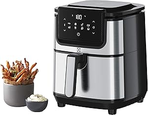 Electrolux Explore 6 E6AF1-4ST AirFryer 8 Programlı Dokunmatik LCD Ekranlı 4.5 L Sepet Kapasiteli, 3.5 L Kızartma Kapasiteli Sıcak Hava Fritözü