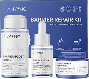 Anyong Bariyer Onarıcı, Nemlendirici Ve Canlandırıcı Cilt Bakım Kiti (TONİK, SERUM, KREM) Ginseng&yeşil Çay(50 ML + 12 ML + 20 ML)