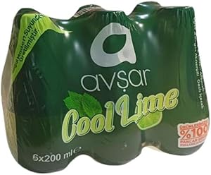 Avşar Cool Lime Aromalı Maden Suyu 200 ml 6’lı