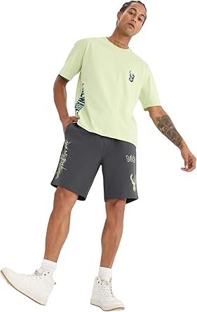 DeFacto DeFactoFit NBA Milwaukee Bucks Standart Fit Kısa Paça Şort