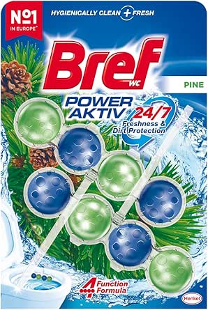 Bref WC Power Aktiv Çam Kokulu 2’li Klozet Temizleme Topları, 1 x 2 Adet, Çam 2, İkili