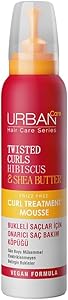 URBAN Care Twisted Curls Hibiscus & Shea Butter Kıvırcık ve Dalgalı Saçlara Özel Onarıcı Bakım Köpüğü 150 ml- Vegan