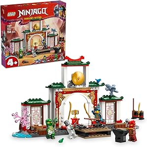 LEGO NINJAGO Ninja Spinjitzu Tapınağı 71831-4 Yaş ve Üzeri Çocuklar için 4 Minifigürle Ejderha Modeli İçeren Yaratıcı Oyuncak Yapım Seti, Doğum Günü Hediyesi (158 Parça)