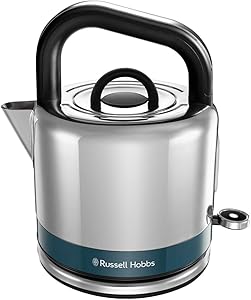 Russell Hobbs Distinctions 26421-70 Su Isıtıcısı [1,5 L] Paslanmaz Çelik Okyanus Mavisi (Hızlı Kaynatma Fonksiyonu, Çıkarılabilir Kireç Filtresi,Harici Su Seviyesi Göstergesi)