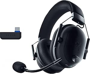 Razer Blackshark V2 Pro (Playstation) – PS5 için kablosuz konsol e-spor kulaklığı (TriForce 50mm sürücü, HyperSpeed Wireless, FPS ses profili, çıkarılabilir HyperClear mikrofon) Siyah