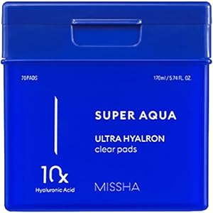 MISSHA Peeling Etkili Nemlendirici Cilt Bakım Pedi Super Aqua Ultra Hyalron Clear Pads