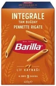 Barilla Tam Buğday Kalem Makarna (Integrale Pennette Rigate) 400 Gr