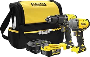 STANLEY Fatmax SFMCK217M1S-QW Set Softbag, SFMCD715 Kömürsüz Darbeli Matkap, SFMCF920 Darbeli Somun Sıkma, 1x 4Ah, 2A Şarj Cihazı