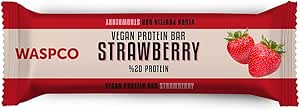 Waspco Vegan Çilekli Protein Bar 40g