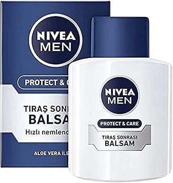 NIVEA Men Protect&Care Nemlendirici Tıraş Sonrası Balsam 100 ml, Hızlı Emilir, Normal ve Kuru Ciltler