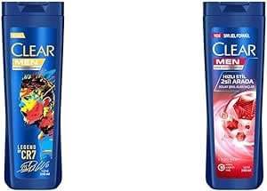 Clear Men Kepeğe Karşı Etkili Şampuan Legend By CR7 Cristiano Ronaldo 350 ml(2) Clear Men Kepeğe Karşı Etkili Şampuan Hızlı Stil 2’si 1 Arada Kolay Şekil Alan Saçlar 350 ml Mavi(1)