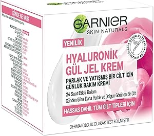Garnier Hyaluronik Gül Jel Krem Parlak ve Yatışmış Bir Cilt İçin Günlük Bakım Kremi (50 ml)