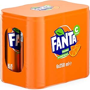 Fanta Portakal Aromalı Kutu 6×250 ML