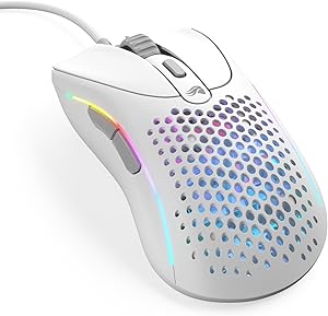Glorious Oyun – Model D 2: Kablolu Ergonomik Fare, Superlight 58g, 26K Optik Sensör, 6 Programlanabilir Düğme, 80 Milyon Tıklama Ömrü, FPS, MMO, MOBA, Battle Royale (Beyaz)