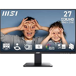 MSI 27″ PRO MP273U Kurumsal Monitör, UHD, 16:9, Flat, IPS 60Hz,4ms, Adaptive-Sync