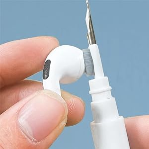 FETHİYE TOPTAN Kulaklık Temizleme Kiti, Süngerli 3’ü 1 Arada Temizleyici Kalem, Kablosuz Kulaklıklar Temiz Kalem, Toz Giderme Kulaklıkları Cep Telefonu için Çok Fonksiyonlu Kulaklık Temizleme Kiti