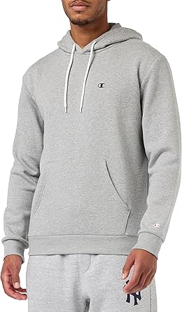Champion Bisiklet Yaka C-logo Kapüşonlu Sweatshirt, Erkek, Lacivert, XXL