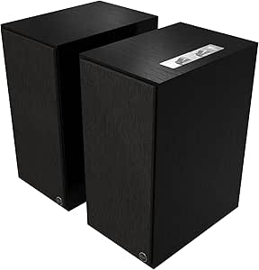 Klipsch The Nines Aktif Hoparlör (Çift) – Titanyum LTS Havalandırmalı Tweeter, Bluetooth Kablosuz Bağlantı, Yüksek Çözünürlüklü Ses, Dinamik Bass Ekolayzırı, Siyah