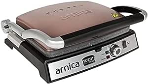 Arnica Tostit Maxi Granit Rose Izgaralı Tost Makinesi, 2000 W, Aynı Anda 6 Tost, Rose