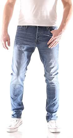 JACK %26 JONES Erkek JJIGLENN JJORIGINAL AM 815 NOOS Jean Blue Denim 31/34