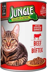 Jungle Biftekli Kedi Konservesi, 415 g