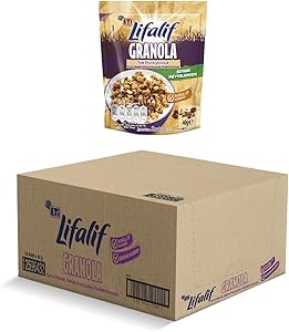 Eti Lifalif Granola Kuru Vişneli, Kakao Parçacıklı, Fındıklı 40 g x 16 Adet