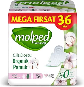 Molped Pure&Soft Ultra Hijyenik Ped Uzun Mega Fırsat 36 Adet