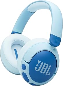 JBL JR470NC Gürültü Engellemeli Bluetooth Kulak Üstü Çocuk Kulaklığı, Mavi