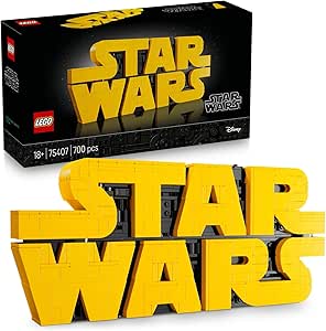 LEGO Star Wars Parçalarla Yapılan Star Wars Logosu 75407 – Yetişkin Kadınlar ve Erkekler için İnşa Edilebilen Dekoratif Yaratıcı Model Yapım Seti, Doğum Günü veya Özel Gün Hediyesi Fikri (700 Parça)