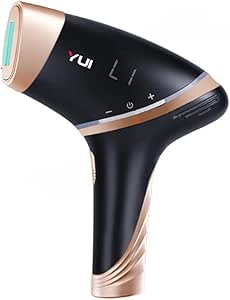 Yui Iplv15 Pro Vücut -Yüz- Bikini Başlıklı Ağrısız Otomatik Ve Manuel Atım Buz Lazer Epilasyon Cihazı Siyah