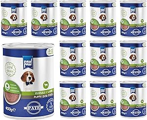 Pawpaw Yavru Köpek Kuzulu Pate 400 Gr x 12 Adet