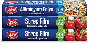 Roll-Up Streç Film + Alüminyum Folyo Ekonomik Mutfak Seti