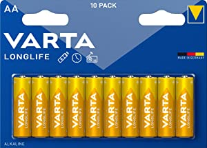 VARTA Longlife AA Alkalin kalem pil 10’lu paket