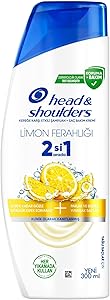 Head & Shoulders Limon Ferahlığı 2’si 1 Arada Yağlı Saçlar için Kepeğe Karşı Etkili Şampuan 300ml
