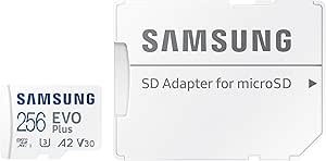 Samsung EVO Plus microSDXC Hafıza Kartı 256 GB, 160 MB/s, U3, V30, A2, ‎MB-MC256SA/APC (2024 Serisi)