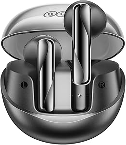 QCY T32 Ailybuds Clear ENC 4 Mikrofon Bluetooth 5.3 Kablosuz Kulaklık Siyah