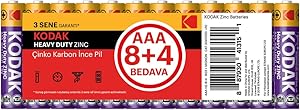 Kodak 30413153 Çinko Karbon Pil, Kırmızı
