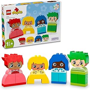 LEGO DUPLO İlk Büyük Duygularım 10415-1 Buçuk Yaş ve Üzeri Çocuklar için Kişiselleştirilebilir Eğitici Oyuncak Yapım Seti, Doğum Günü Hediyesi Fikri (23 Parça)