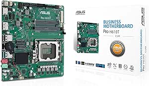 ASUS PRO H610T-CSM Intel H610 LGA1700 DDR5 5600 DP HDMI LVDS M2 USB3.2, Anakart
