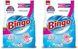 Bingo Premium Toz Çamaşır Deterjanı 7 kg Renkli 2li paket