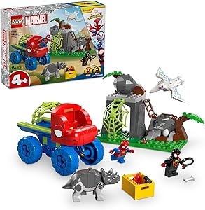 LEGO | Marvel Spidey ve İnanılmaz Arkadaşları Spidey Ekibi Dinozor Kamyonlu Kurtarma 11199-4 Yaş ve Üzeri Çocuklar için Yaratıcı Oyuncak Yapım Seti (136 Parça)