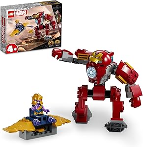 LEGO Marvel Iron Man Hulkbuster Thanos’a Karşı 76263 – 4 Yaş ve Üzeri Çocuklara Süper Kahraman Mücadelesi Sunan Eğlenceli Yapım Seti, Çocuklar için Hediye Fikri (66 Parça)