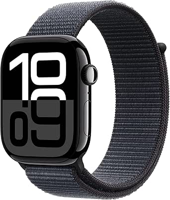 Apple Watch Series 10 GPS + Cellular 46 mm Simsiyah Kasa Akıllı Saat ve Mürekkep Moru Spor Loop – Standart. Fitness Takibi, EKG Uygulaması, Hep Açık Retina Ekran, Karbon Nötr