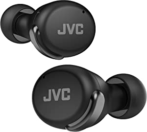 JVC HA-Z330T-B kompakt gerçek kablosuz kulaklık, akt. gürültü önleme, hafif, şık tasarım, BT 5.2, su geçirmez (IPX4), 21 saat çalma süresi, oyunlar için düşük gecikme modu, (siyah)